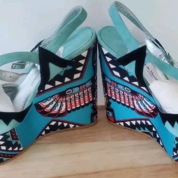 Terry de Havilland 2013 Totem 1 Style Platform Open Toe Heels Shoes Size 38 NWB - Picture 5 of 12